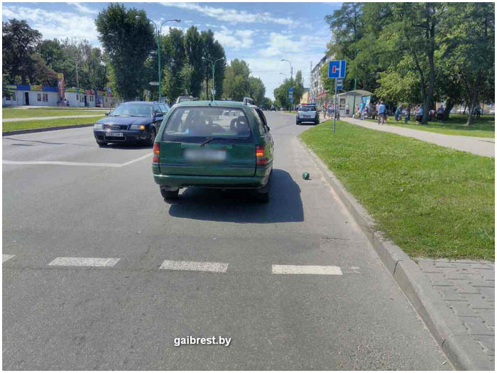 Авария на Жукова в Бресте 19 июля