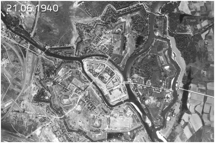 Аэрофотосъемка Брестской крепости за год до начала войны