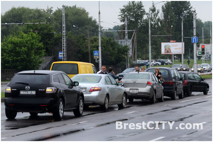 ДТП на улице Московской в Бресте 04.06.2014