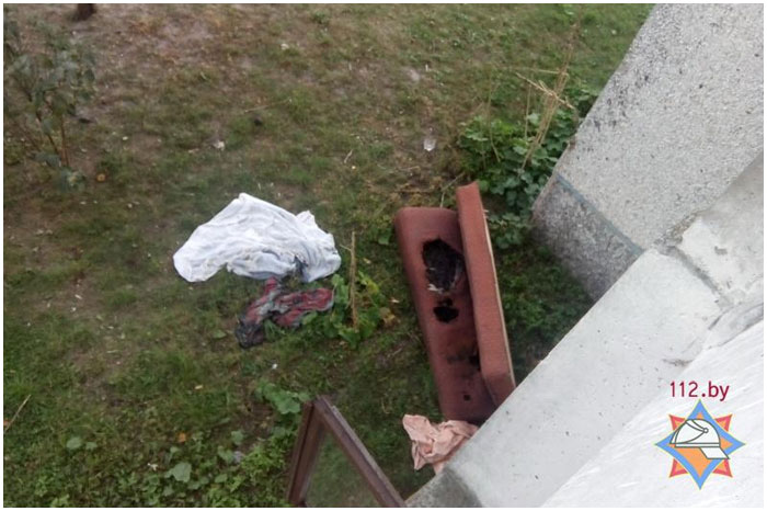 Пожар на улице Орловской в Бресте