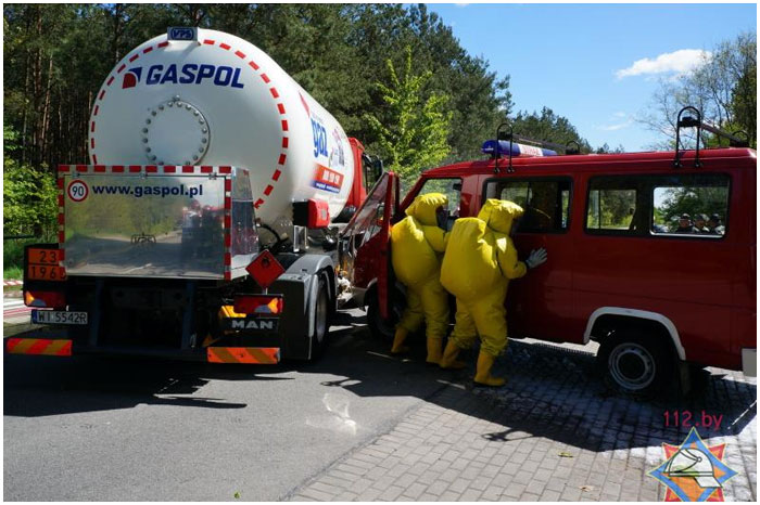 Ликвидация химической аварии в Польше. Тересполь
