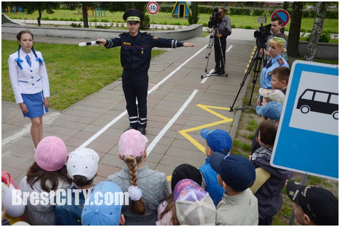 Автогородки для детей в начальной школе №2 Бреста