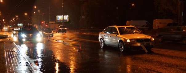 Авария в Бресте на улице Суворова вечером 25 августа 2015