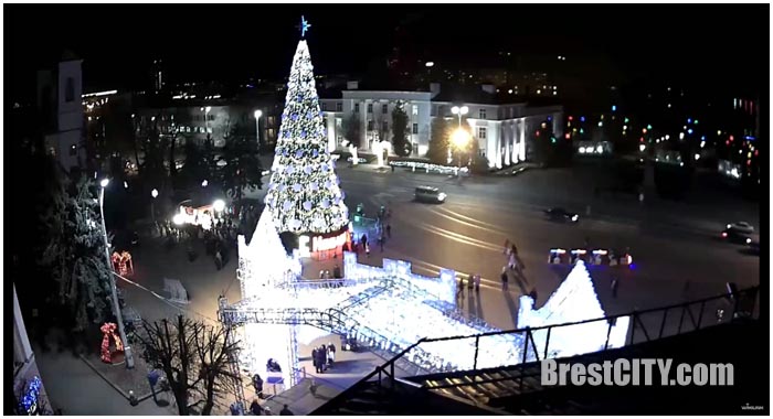 Прямая трансляция с веб-камеры на площади Ленина в Бресте