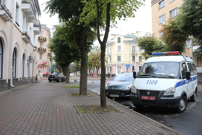 Авария на Пушкинской в Бресте. Мазда сбила пешехода