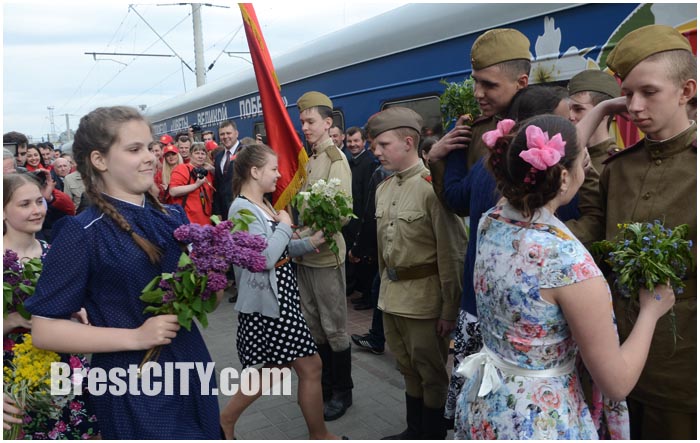 Поезд «Цветы Великой Победы» в Бресте