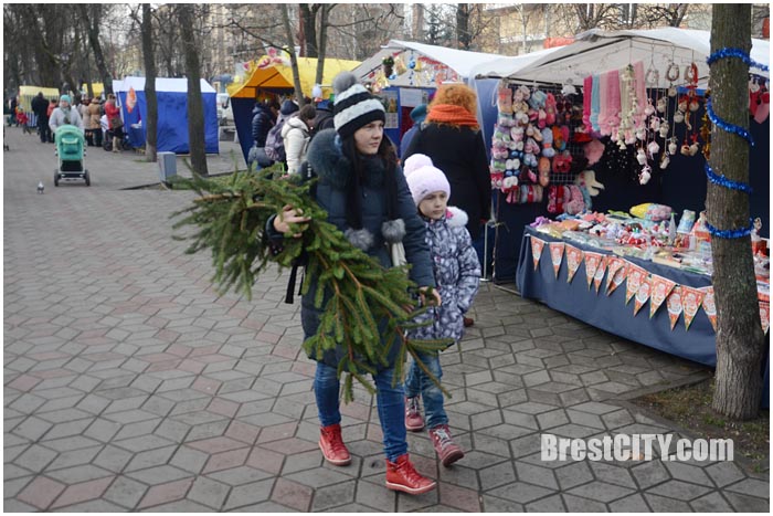 Предновогодняя ярмарка в Бресте на улице Гоголя 2015. Фото BrestCITY.om