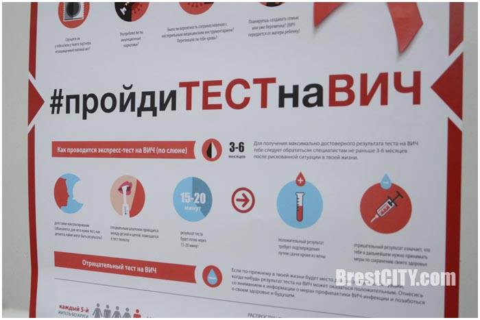 Акция по профилактике ВИЧ в Бресте 17 мая 2016. Фото BrestCITY.com