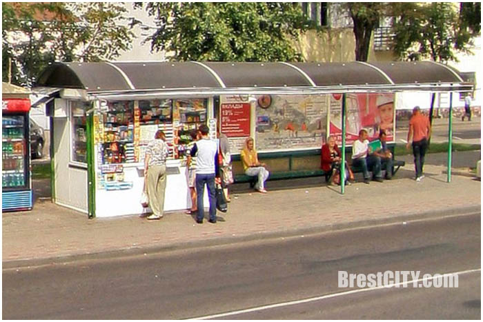 Автобусная остановка в Бресте