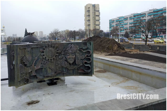 Реконструкция площадки возле ДК Профсоюзов в Бресте. Фото BrestCITY.com
