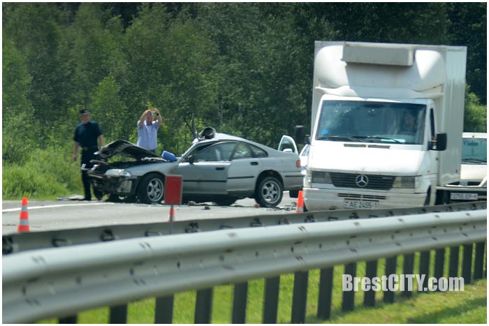 Авария на М1 возле Бреста 16 июня 2016