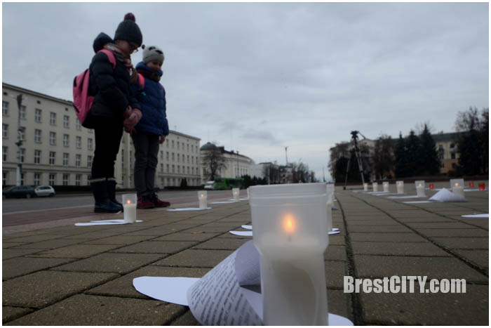 День памяти жертв ДТП в Бресте 20 ноября 2016. Фото BrestCITY.com