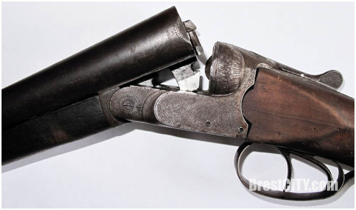 Старинное ружье уникальное бельгийское ружье фабрики «Август Франкотт»