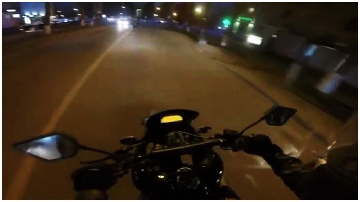 Ночью на мотоцикле