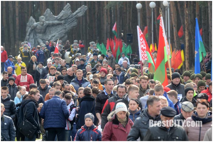 Пробег память в Бресте в парке воинов-интернационалистов 26 марта