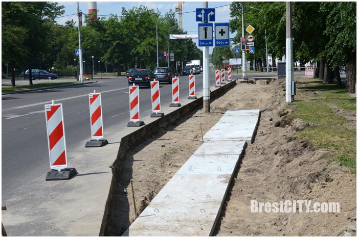 На проспекте Машерова закрыт пешеходный переход