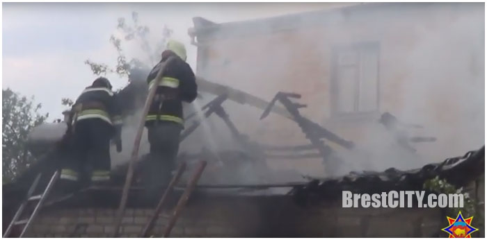 Пожар в Бресте на Березовке 15 мая