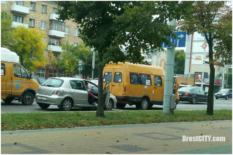 Авария на проспекте Машерова в Бресте