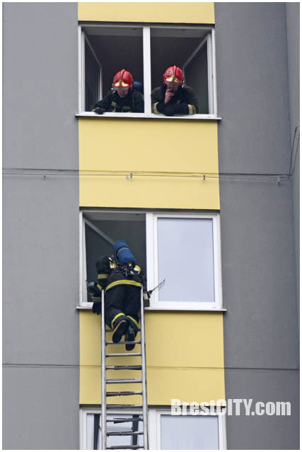 Пожар в новостройке по улице Луцкой в Бресте