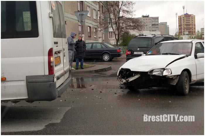 Авария на Луцкой в Бресте 14 апреля 2017