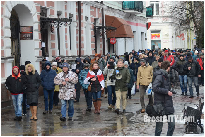 Марш тунеядцев в Бресте 26 февраля 2016. Фото BrestCITY.com