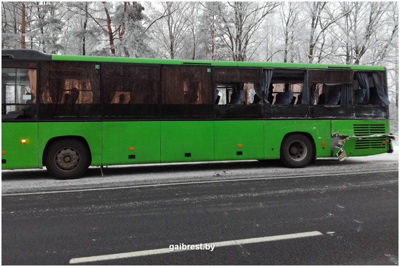 Авария в Пинском районе 23 января 2018