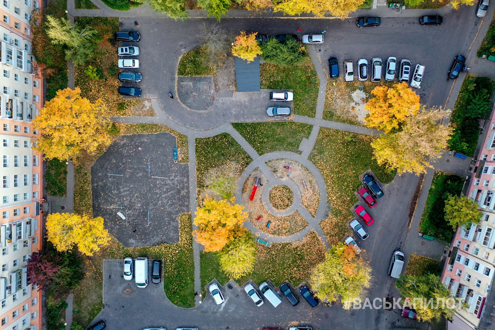 Золотая осень в Бресте. Фото с высоты. Октябрь 2019