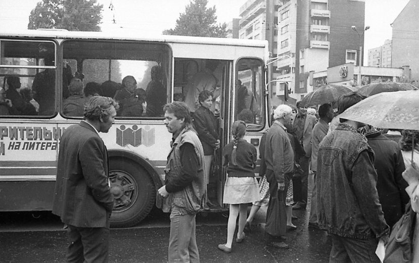 Дежавю: перекрытый перекресток в центре Бреста, конец 80 х