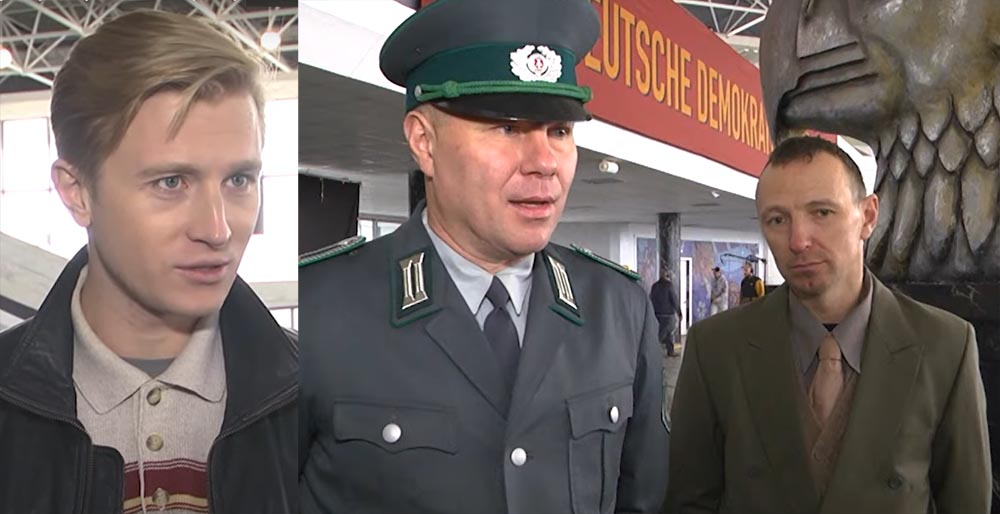 Пообщались с участниками съемок фильма "ГДР" в аэропорту Бреста (видео)