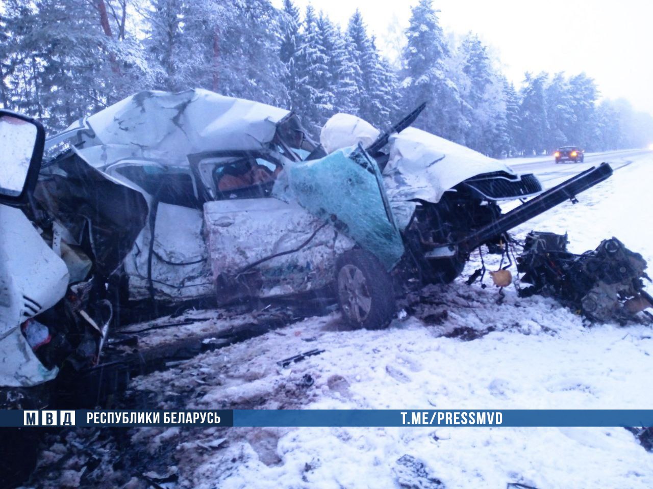 Лобовое ДТП под Молодечно: двое погибших, двое в больнице