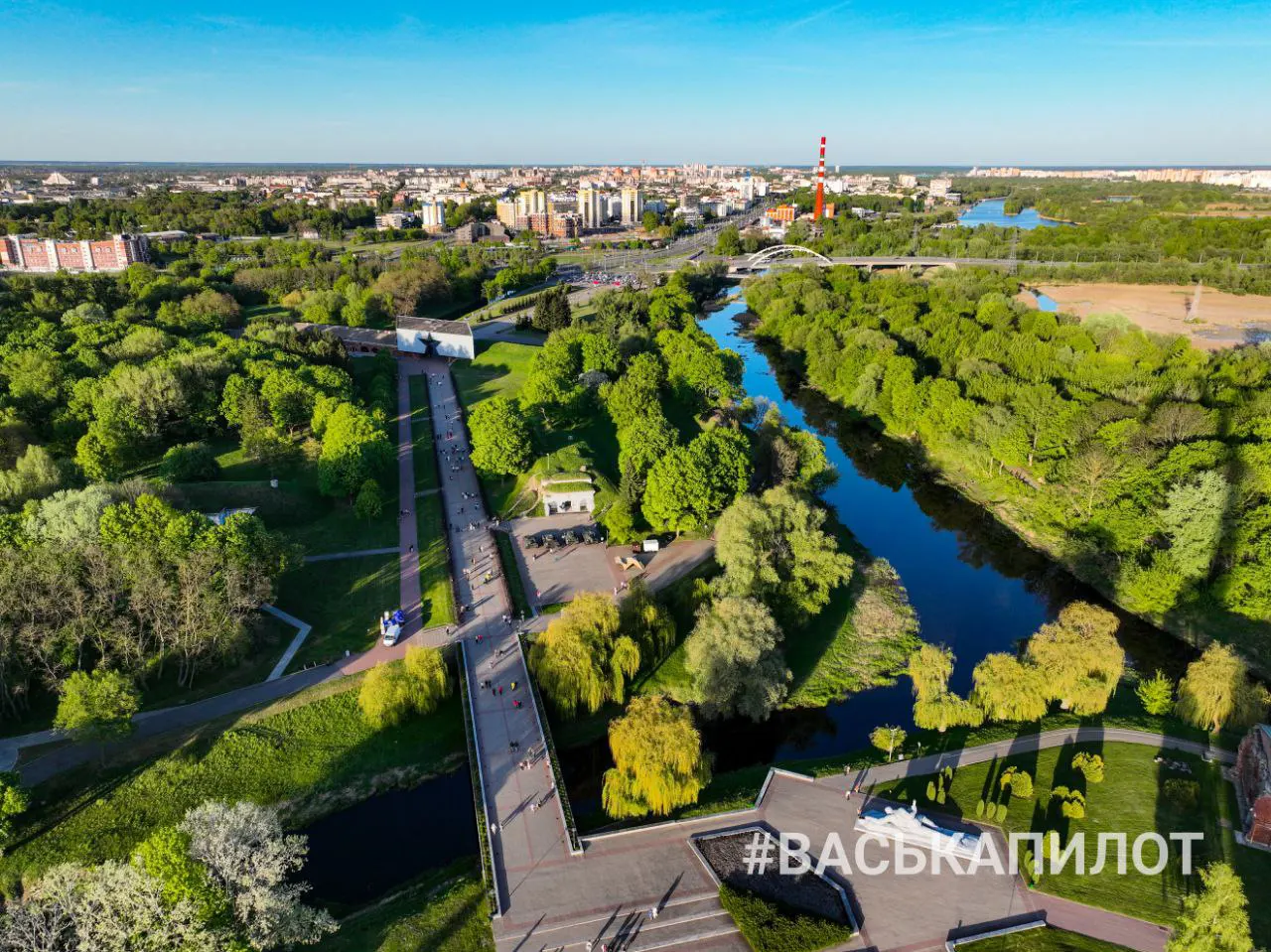 Брестская крепость с высоты накануне 9 мая 2025