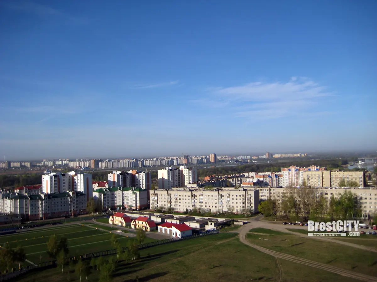 Смотрим с воздушного шара на Брест 2012 года   многое изменилось