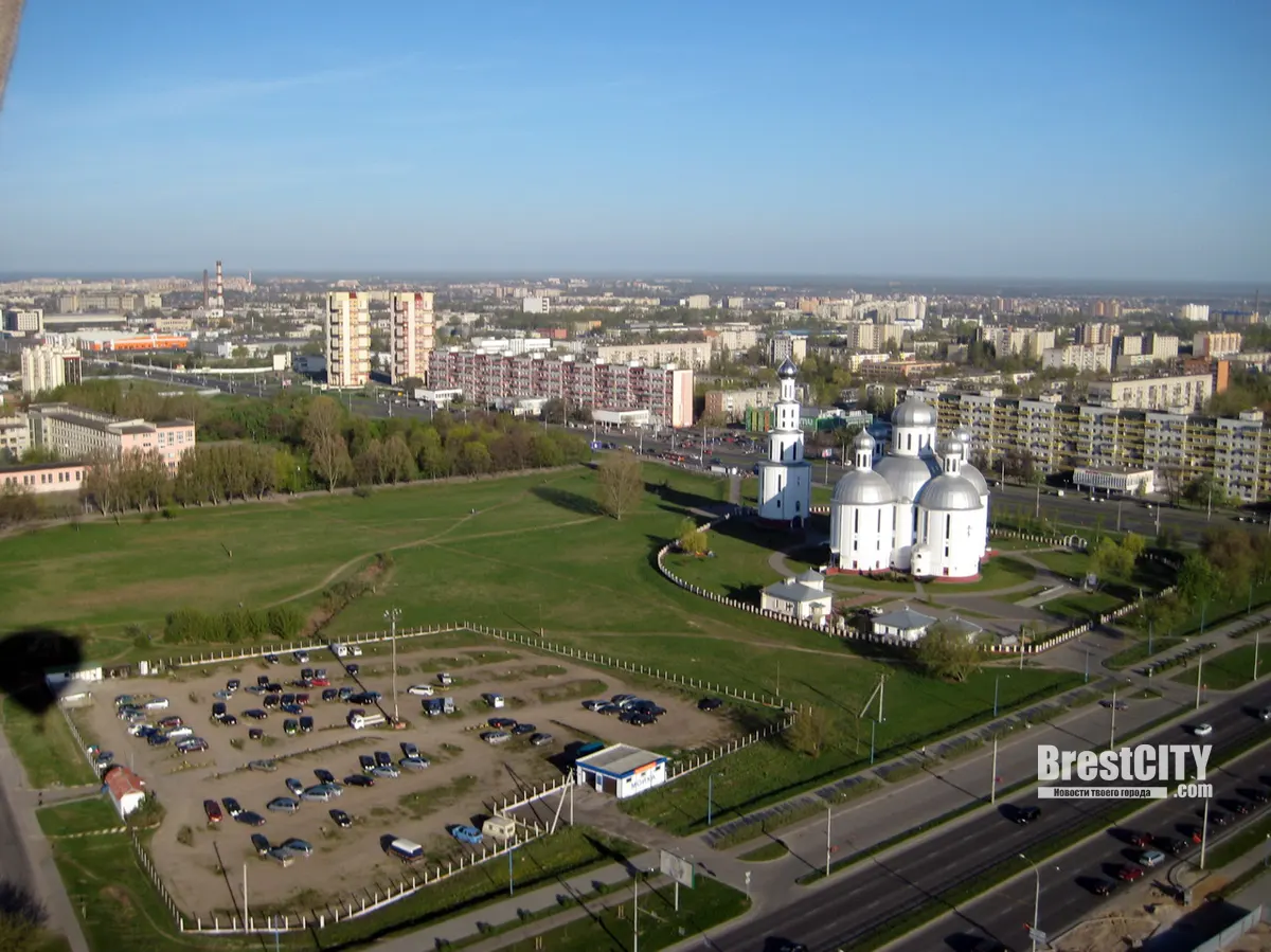 Смотрим с воздушного шара на Брест 2012 года   многое изменилось