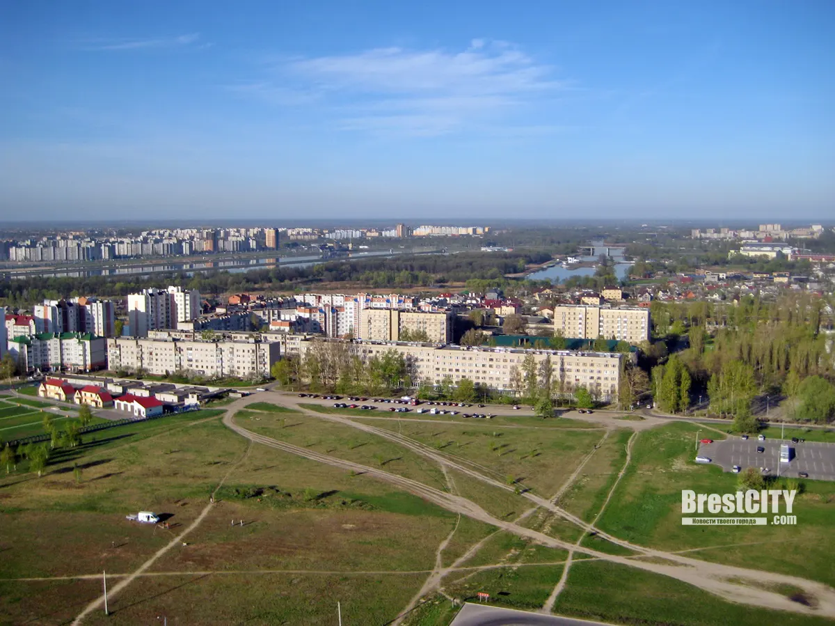 Смотрим с воздушного шара на Брест 2012 года   многое изменилось
