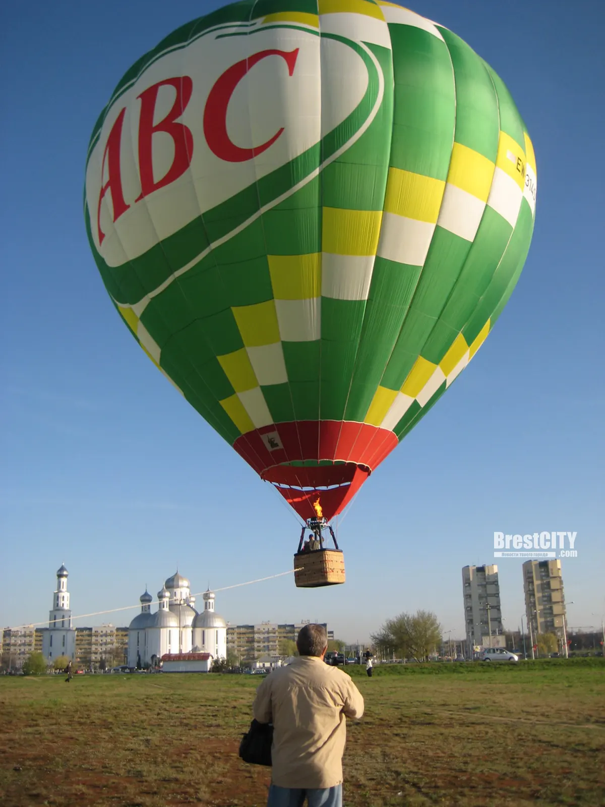 Смотрим с воздушного шара на Брест 2012 года   многое изменилось