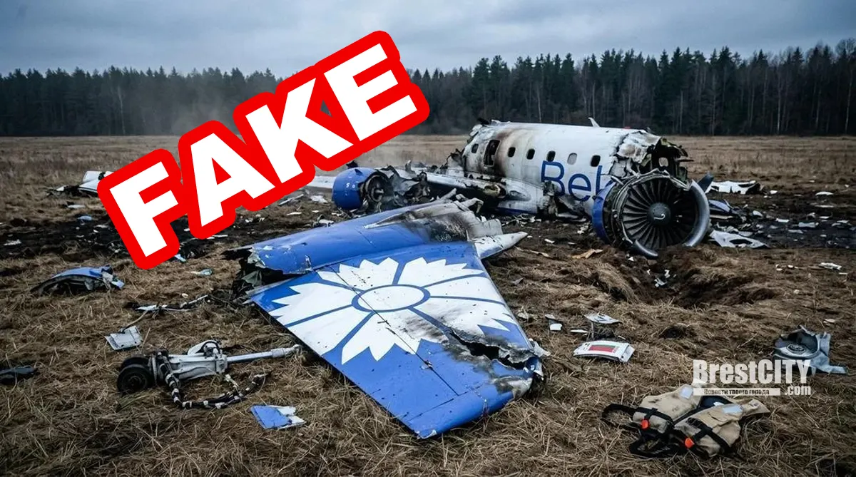 Публикации о крушении самолета Belavia под Москвой   фейк