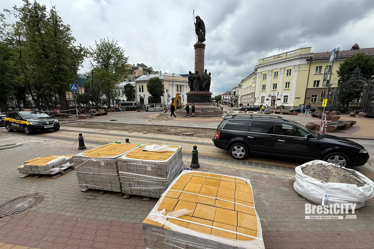 Большая зебра из плитки на Советской Бреста. Вы уже видели?
