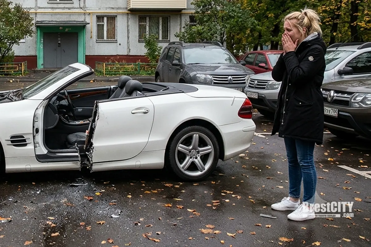 «Ни себе, ни ей»: мужчина распилил пополам премиальный Mercedes