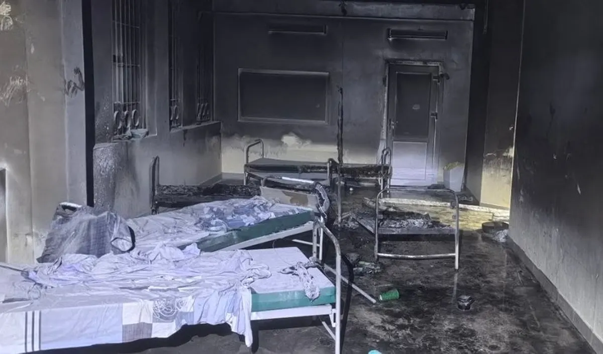 Пациент поджег матрас. По факту пожара в Гродно возбуждено уголовное дело