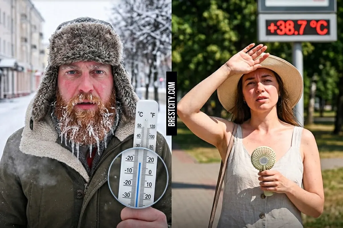 Рекордные морозы и жара в Бресте: От 35,5 °С зимой до +38,7 °С летом Рекордные морозы и жара в Бресте: От 35,5 °С зимой до +38,7 °С летом